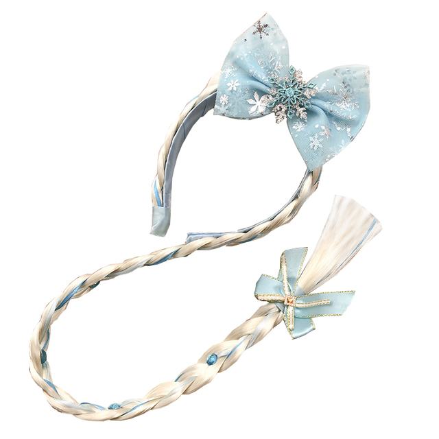 Girl Little Mermaid Party Accessories Necklace Ring Earring Bracelet Kids Toy Children Birthday Gift Elsa Headband