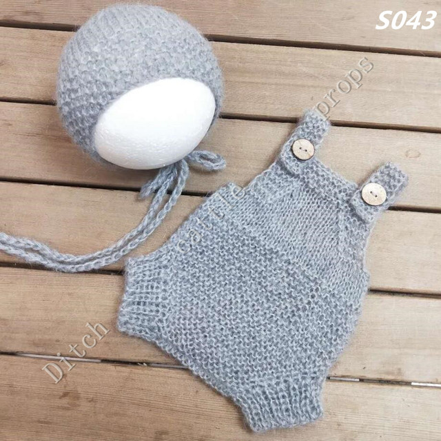 Newborn photography props, pants, hats, mohair woven props, newborn photography clothes