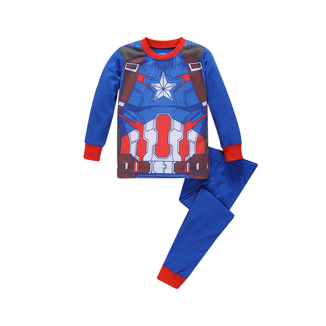 New Spring Autumn Children's Clothing Sets Boys Sleepwear Kids Clothes Spider Pajamas Set Baby Girls Cotton Cartoon Cars Pajamas