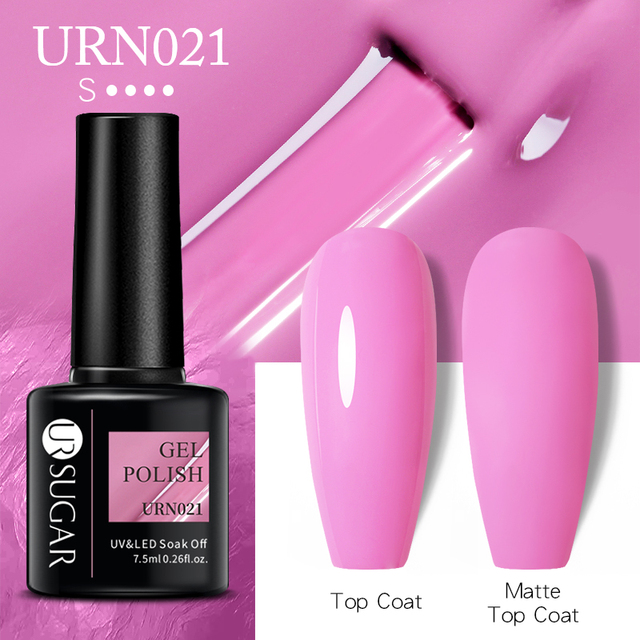 UR SUGAR 7.5ml Milky White Gel Nail Polish Clear Pink Gel Nail Extension Tips Soak Off Led UV Gel Varnish