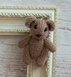 Newborn Teddy Bear Knit Mohair Animal Stuffer Photography Props Crochet Baby Photo Shoot