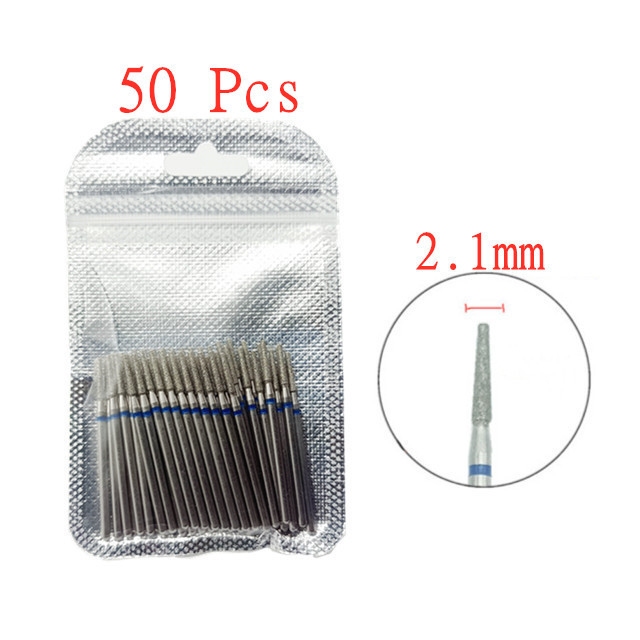 50pcs/set Nail Drill Bit Set Cutter Dental Diamond Grinding Polish Burs Dental Lab Polisher 2.35mm Shank Nail Tools