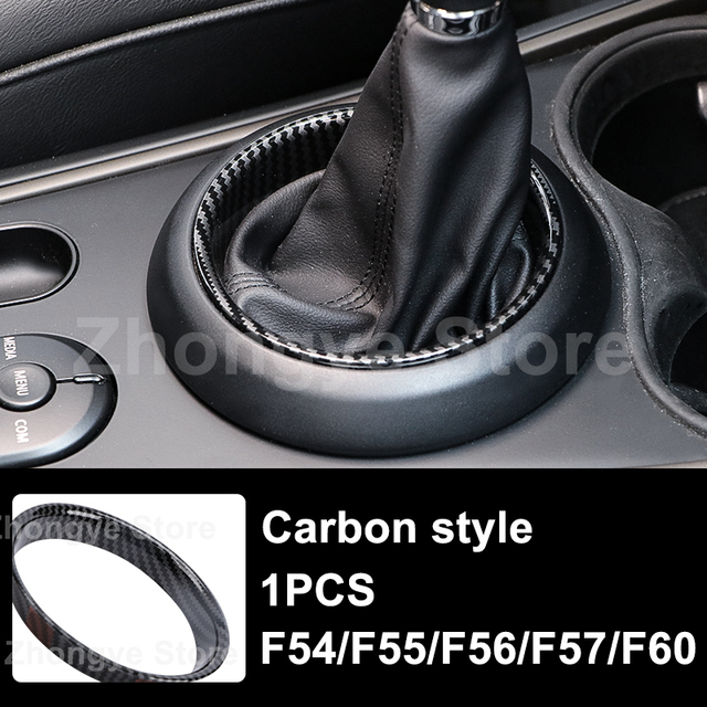 Modified Style Carbon Fiber Car Interior Stickers For Mini One Cooper S JCW Clubman F54 F55 F56 F57 F60 Countryman Accessories