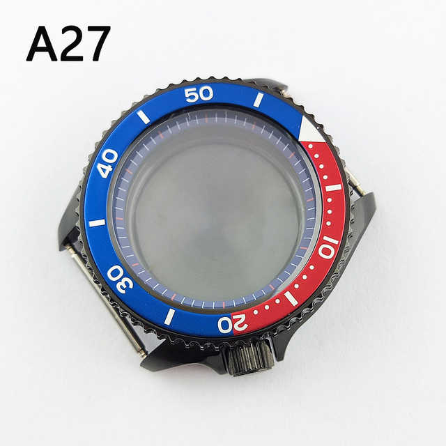 41.5mm NH35 NH36 case, watch accessories, stainless steel plated sapphire glass suitable for NH35 NH36 movement