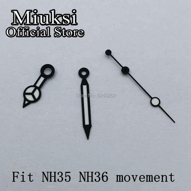 Miuksi-Luminous Wristwatch NH35 NH36 ETA 2836 2824 Miyota 8205 8215 821A Mingzhu DG 2813 3804