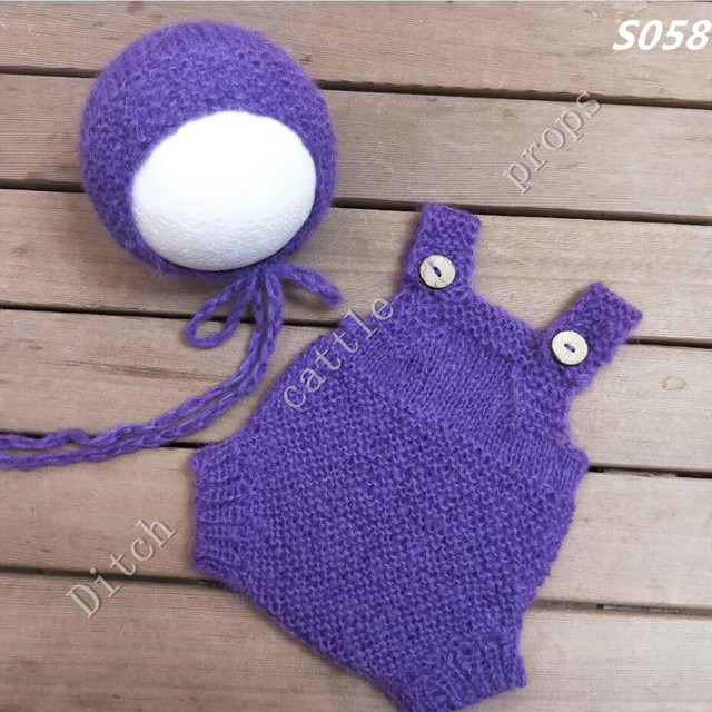 Newborn photography props, pants, hats, mohair woven props, newborn photography clothes