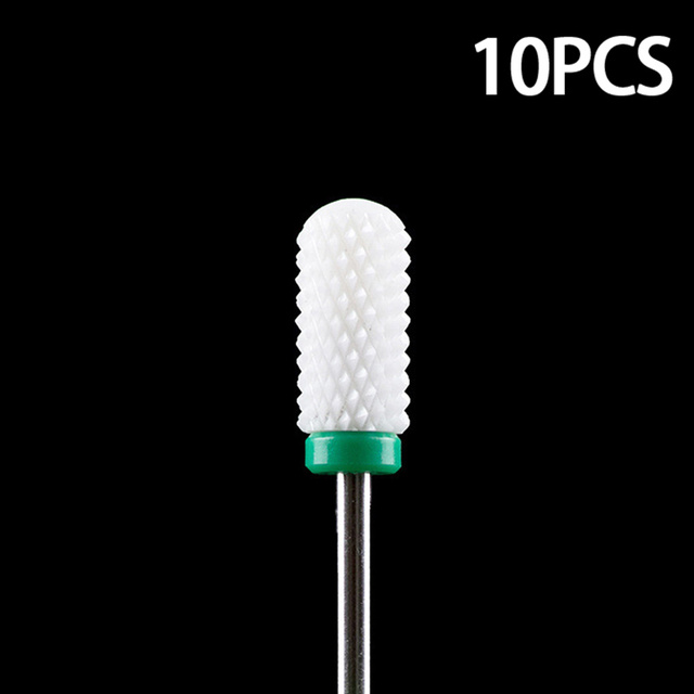 Nail Bits Ceramic Nail Drill Bit Pedicure Drill Milling Cutter For Manicure Machine Pedicure Caps Ceramic Drill Nail Polish Tools