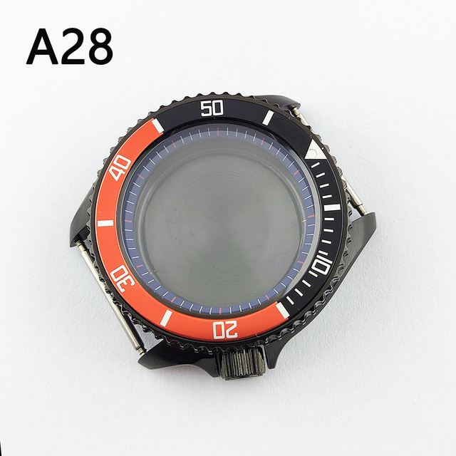 41.5mm NH35 NH36 case, watch accessories, stainless steel plated sapphire glass suitable for NH35 NH36 movement