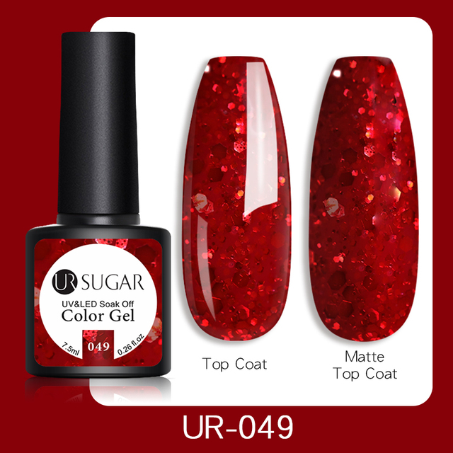 UR SUGAR Nail Gel Polish Red Pink Series Gel Varnish All for Nails Art Base Top UV Semi-Permanent Nail Gel