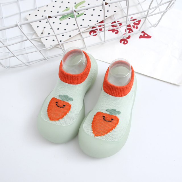 Children Anti-Slip Shoes Newborn Baby Girl Cotton Non-Slip Floor Socks Baby Boy Rubber Sole Cartoon Indoor Socks Infant Shoes