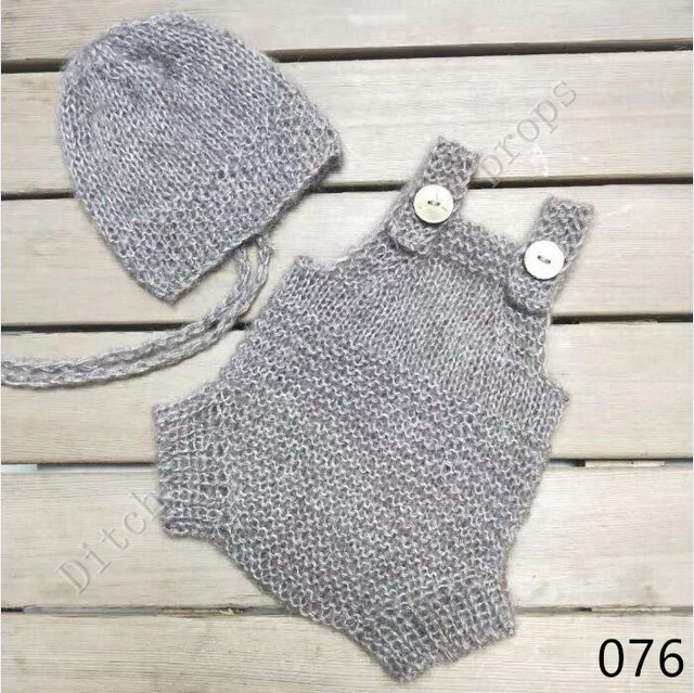 Newborn photography props, pants, hats, mohair woven props, newborn photography clothes