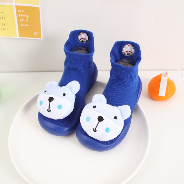 Cute Baby Anti-Slip Frist Walkers Cartoon Newborn Baby Girls Boys Anti-Slip Socks Slippers Boots Shoes Suitable for Baby Toddler