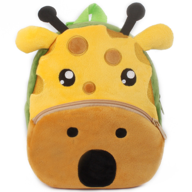 Children Plush Backpack School Bags For Baby Boy Girl Cute 3D Cartoon Animal Kids Backpacks Kindergarten Small Book Bag