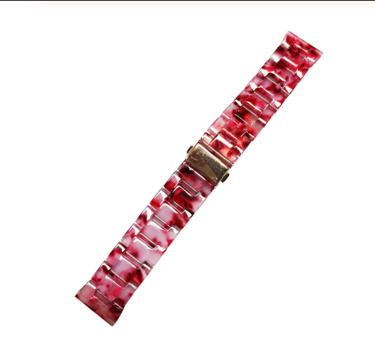 Replacement Resin Tortoise Shell Lines Watch Strap Bracelet For Apple Watch Series 5/4/3/2/1 42mm 44mm 38 and 40mm Leopard Print