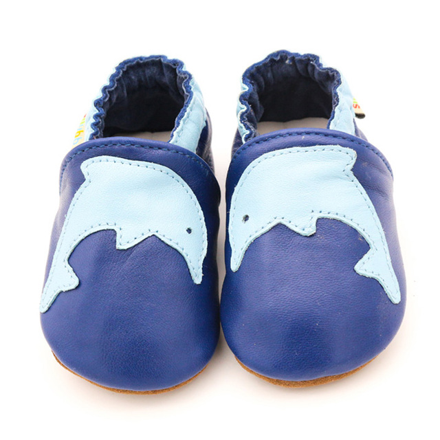 Unisex Infant Baby Shoes Toddler Toddler Baby Soft Soled Cowhide Bottom Skid-Proof Boys Girls Animal First Walkers 0-24 Month