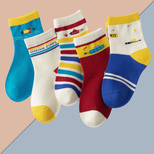 5 pairs soft cotton children socks cute cartoon print kids socks newborn baby boy socks casual girls boys socks 1 to 12 years