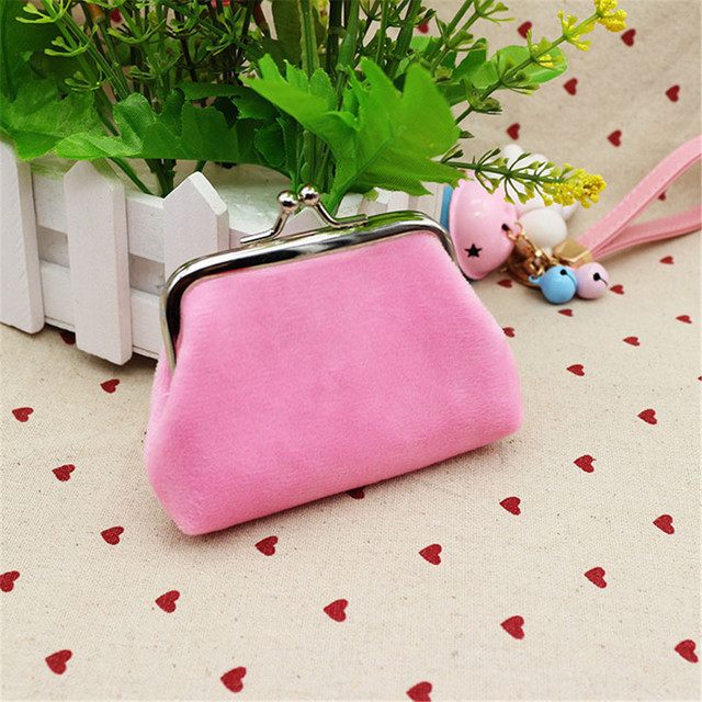 PU Leather Pocket Money Wallet Buckle Coin Purse Candy Color Card Holder Simple Double Layer Small Wallet Gift for Women Girls