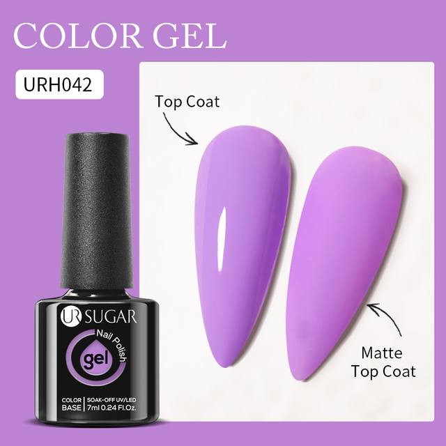 UR SUGAR 7ml Nude Pink Color Gel Nail Polish Glass Bottle Spring Summer UV LED Gel Varnish Manicure Semi Permanent Nail Art