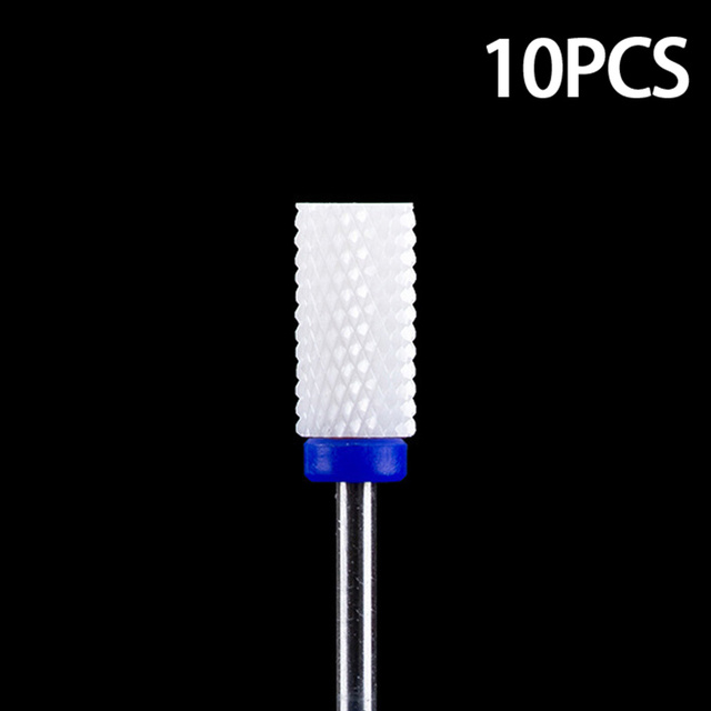 Nail Bits Ceramic Nail Drill Bit Pedicure Drill Milling Cutter For Manicure Machine Pedicure Caps Ceramic Drill Nail Polish Tools