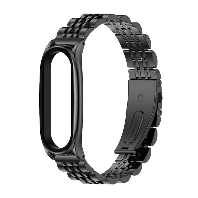 Strap for Xiaomi Mi Band 6 5 NFC Universal Metal Wrist Bracelet for Mi Band 4 Strap Stainless Steel Wristbands for Mi Band 3 Correa