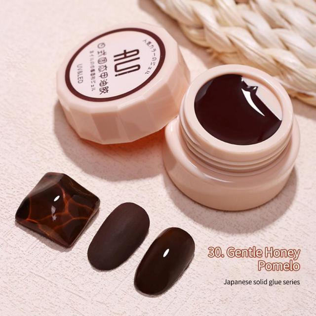 54 Colors Solid Cream Gel Nail Polish Long Lasting No Fade Semi Permanent Varnish Mix Nail Gel