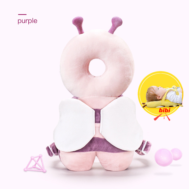 Baby Infant Head Protector Safety Pad Back Cushion Prevent Wounded Cartoon Security Pillows Breathable Anti-drop Pillow 1-3T