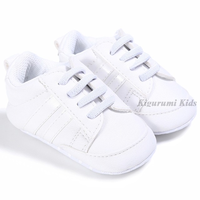 Soft Sole Leather Striped Boy Shoes Baby Girl Shoes Children Sport Running Shoes Newborn Baby First Walkers Toddler Kids Sneaker