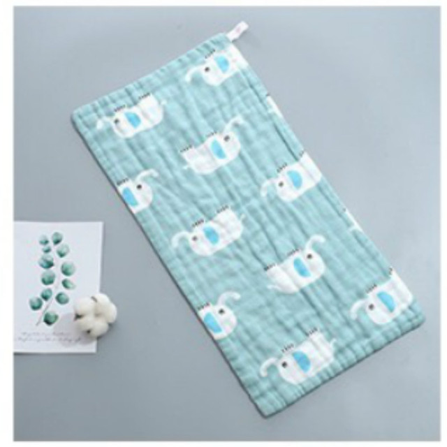 Six Layers Pure Cotton Baby Towel Cotton Gauze Combed Long Square Towel Newborn Washing Bath Towel 25x50cm