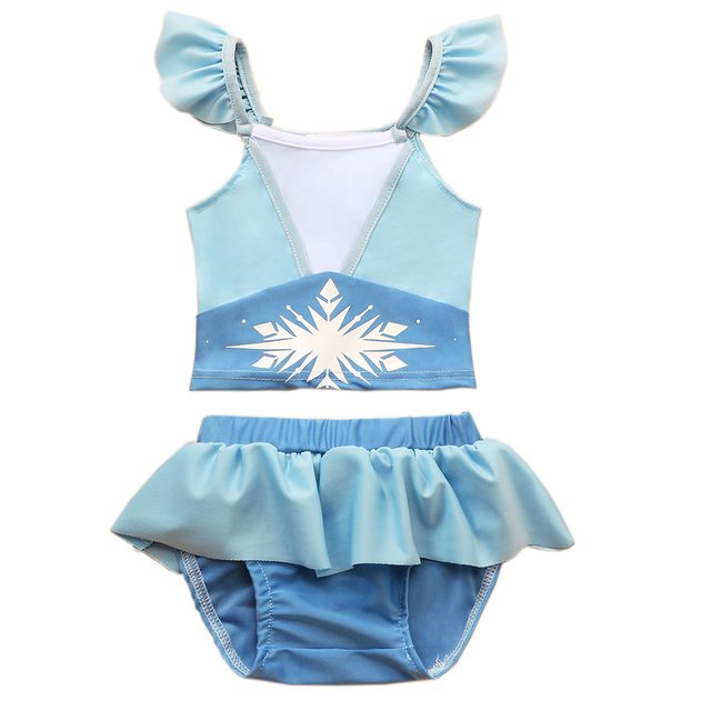 Princess Girls Bathing Suit One Piece Bathing Suit Kids Bathing Suit Snow White and Elsa Two Pieces Bathing Suit