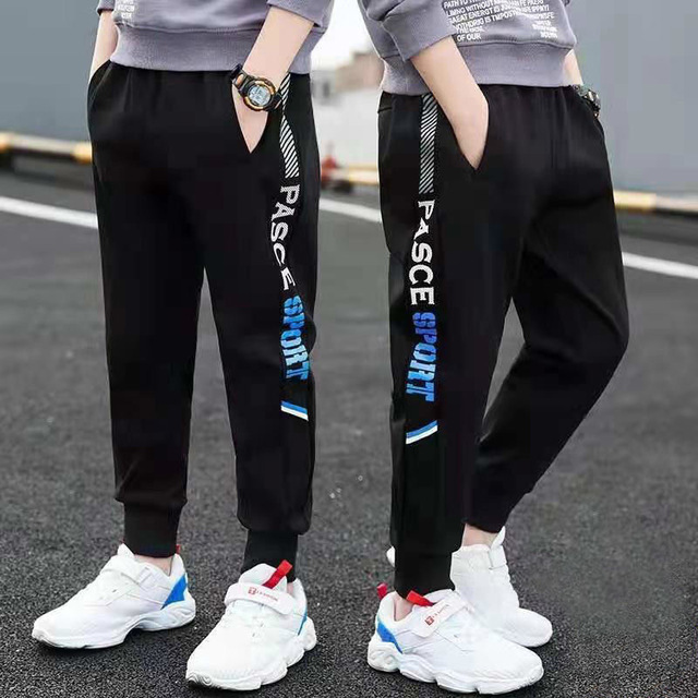 New Retail Selling Cotton Pants Kids Boys Solid Casual Joggers Jogging Enfant Garcon Leisure Children Long Pants 2-13 Y