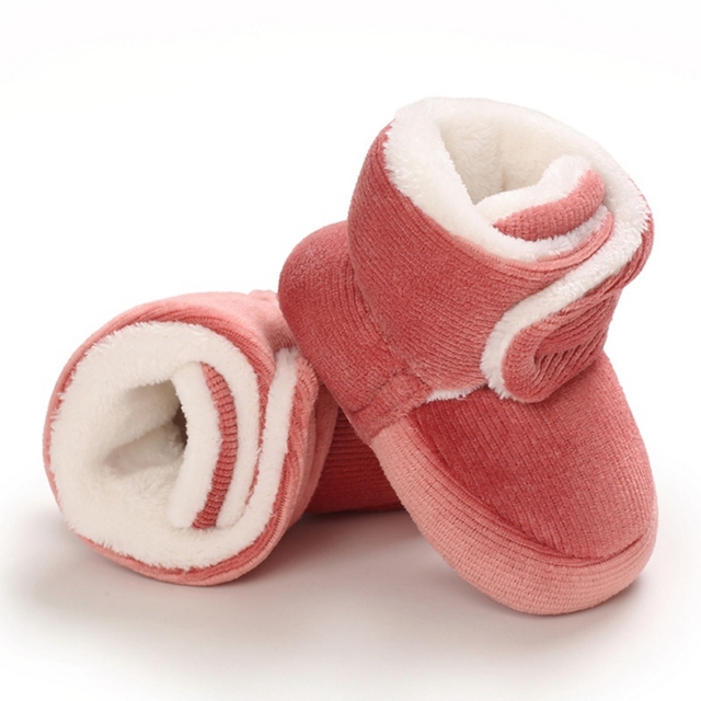 Newborn Super Warm Winter Boots Toddler Girls Princess Boots Winter First Step Boots Soft Sole Baby Toddler Shoes