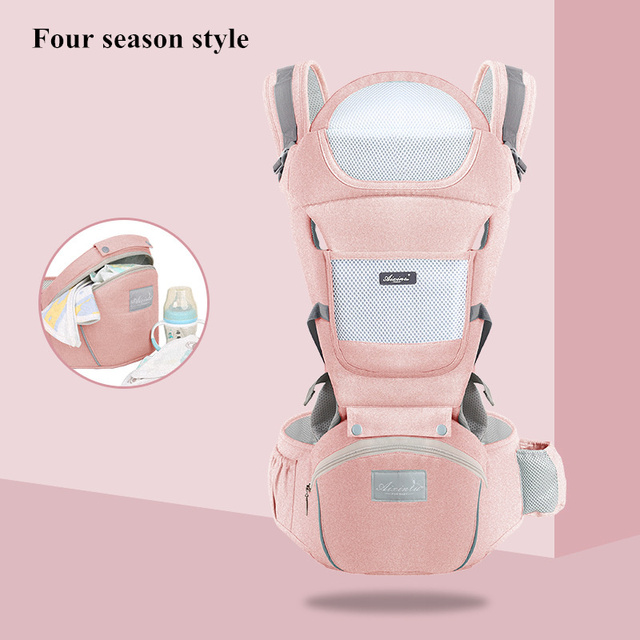 Comfortable Newborn Baby Carrier For Infant Toddler Hipseat Backpack Sling Front Facing Travel Kangaroo Baby Carrier for 0-36 Months Baby