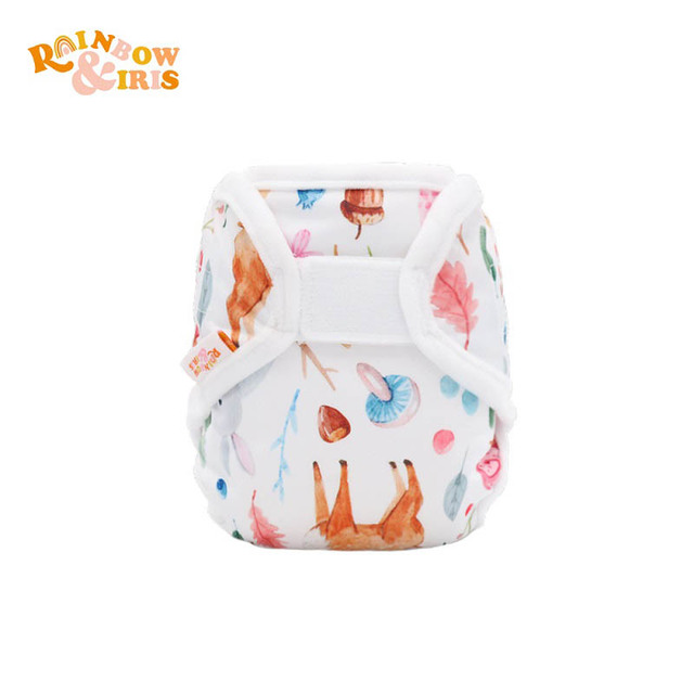 Baby Cloth Diaper Covers Rainbow Iridescent Eco Friendly Reusable Adjustable Eco Diaper Covers For Baby 3-6KG