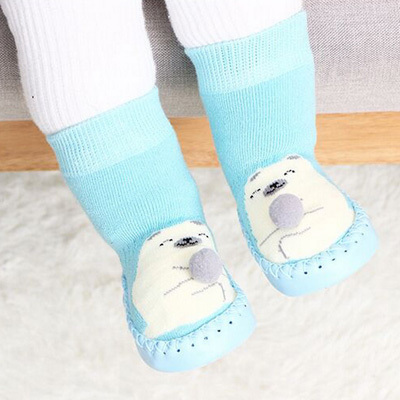 baby indoor sock shoes newborn baby socks winter thick terry cotton baby girl sock with rubber soles infant animal funny sock