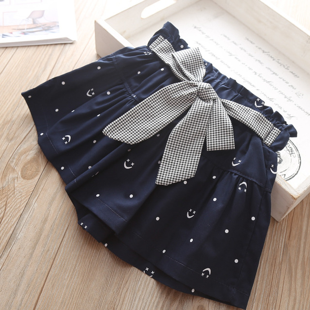 Summer Baby Girls Shorts Shorts Bow Neck Skirts Cotton Shorts Kids Fashion Girls Clothes