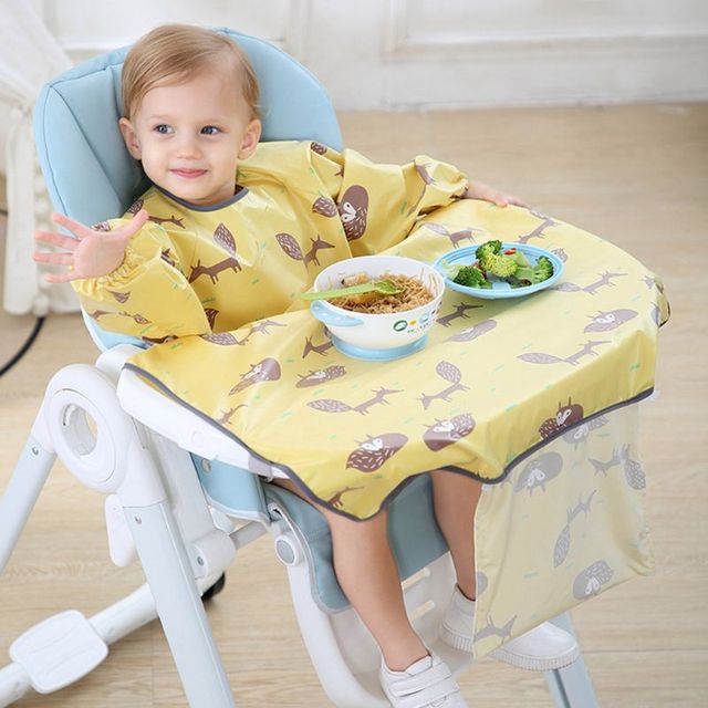 1pc Newborn Bib Table Cover Baby Dining Chair Gown Waterproof Saliva Burp Towel Apron Food Feeding Accessories