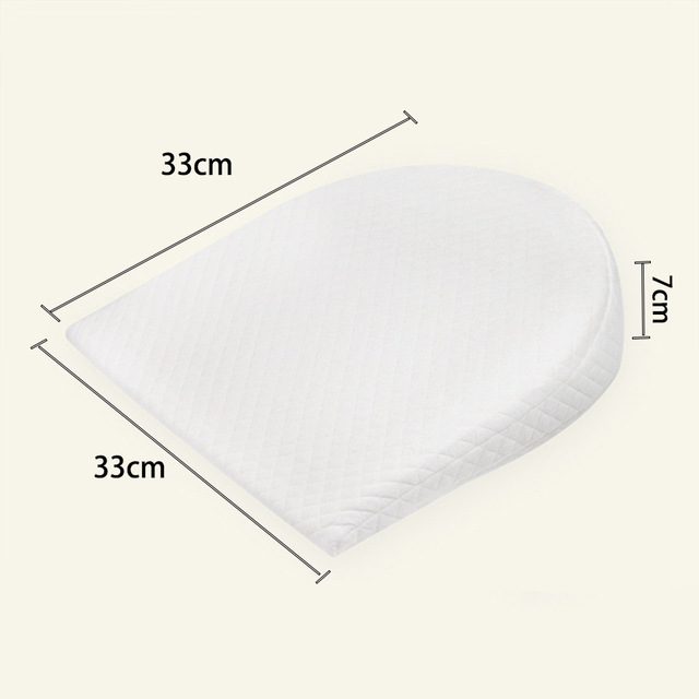 Baby Sleep Positioner White Bed Baby Wedge Pillow Prevent Flat Head Anti-reflux Raised Colic Pillow Cushion Shaping Pillow