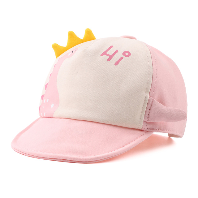 Spring summer new cute infant baseball cap dinosaur crown sun hat boys girls cotton hat