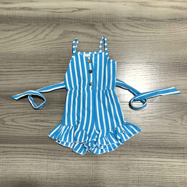 Baby Girls Summer Clothes Girls Stripe Romper Girls Pink Romper With Belt