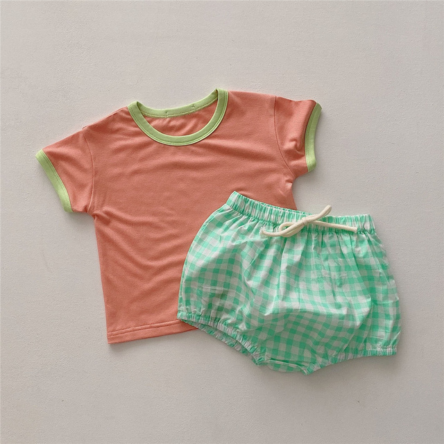 Summer Infant Baby Clothes for Boy Kids Tops T-shirt + Shorts Cotton Baby Girl Boys Costume for Baby Casual Outfits 0-3 Years