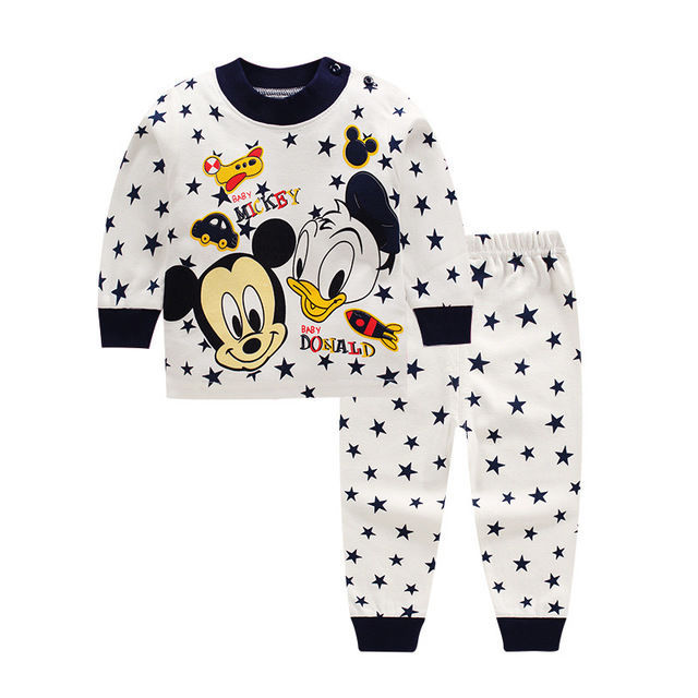 2021 New Winter Baby Clothes Suit Cotton Newborn Baby Boy Girl Clothes 2pcs Toddler Pajamas Unisex Children Clothing Suit 0-2Y