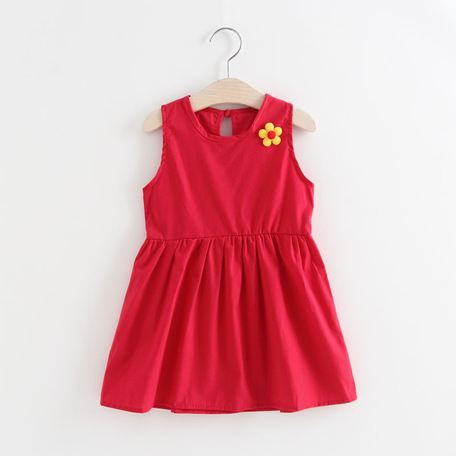 2022 Summer Kids Sleeveless Dresses for Little Girls Dress for Wedding Party Baby Girl Casual Clothes Children Princess Vestidos