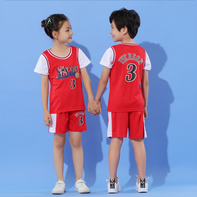 Baby boy basketball uniform outdoor sportswear 3-12 years old girls youth short suit summer children designer clothes set