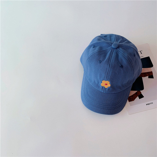 MILANCEL 2022 Spring New Kids Cap Embroidery Floral Girls Cap Korean Casual Boys Sunhat Fashion Children Hat