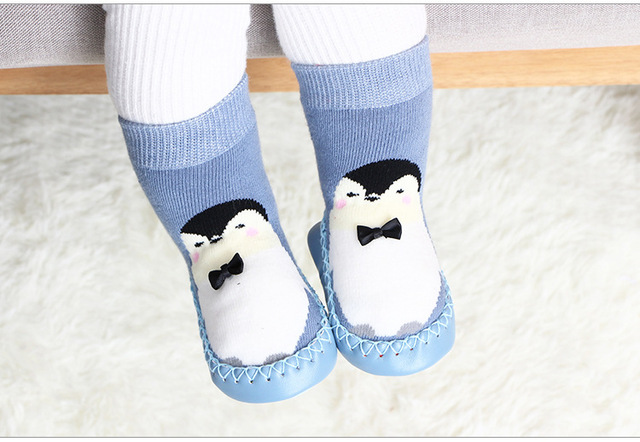 baby indoor sock shoes newborn baby socks winter thick terry cotton baby girl sock with rubber soles infant animal funny sock