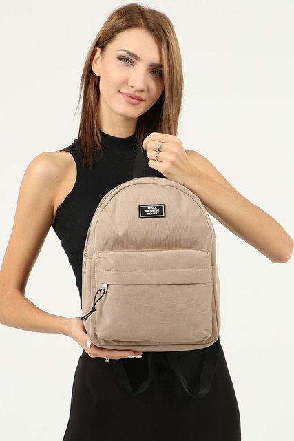 Black 2-compartment backpack