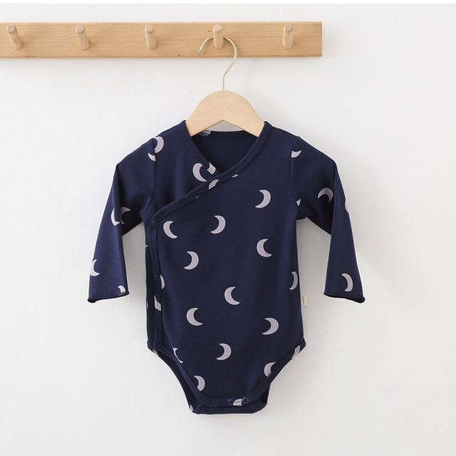 Newborn Baby Boys Girls Romper Cute Print Cotton Long Sleeve Newborn Rompers Fashion Baby Clothes for 0-2years