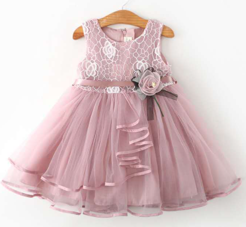 1-5Y Summer Girls Dress 2022 New Sleeveless Princess Dress Korean Style Stitching Lace Children Dress Vestidos G0025