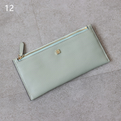 Women's Genuine Leather Long Wallet With Card Holder Fashion Clutch High Quality Zipper Bag