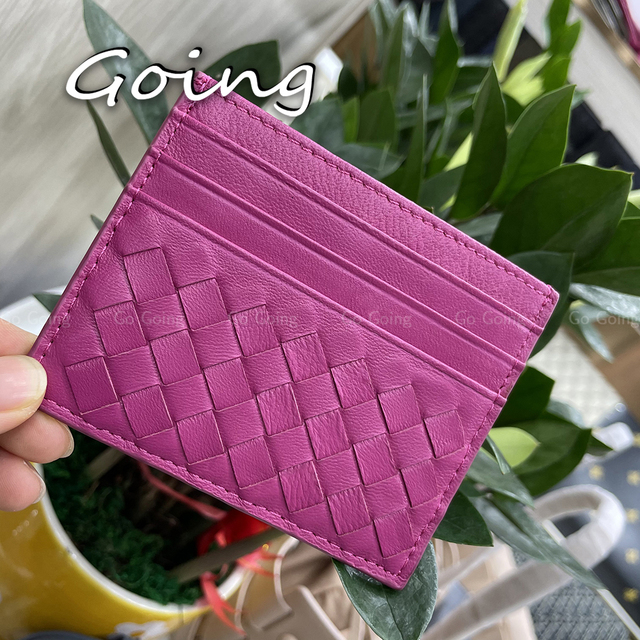 Go Go 100% Leather Credit Card Ultra-thin Brand Business Card Multiple Card Slots Simple Fashion Women Card Bag